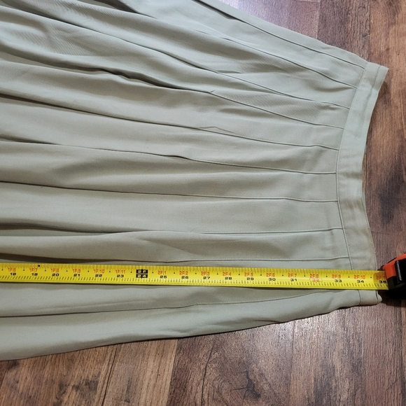 Vintage Sage Green 2-Piece Sarah Chapman Blazer & Maxi Skirt Set Size 8 - Picture 3 of 9